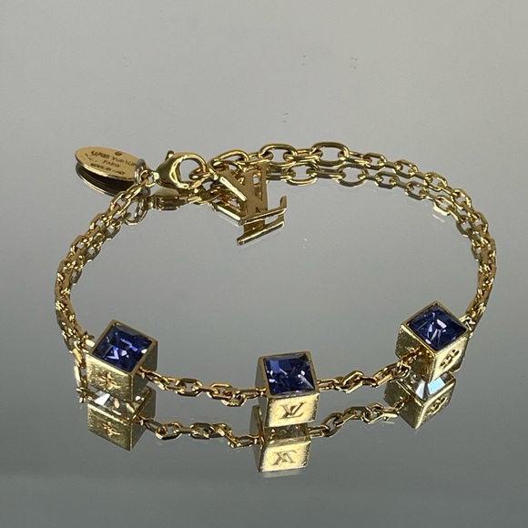 Louis Vuitton Gamble Bracelet Cube Gold Tone Bracelet - Picture 9 of 9